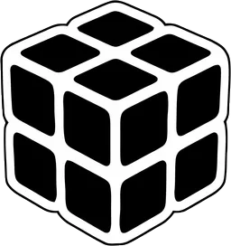 2x2x2 cube with all the pieces black