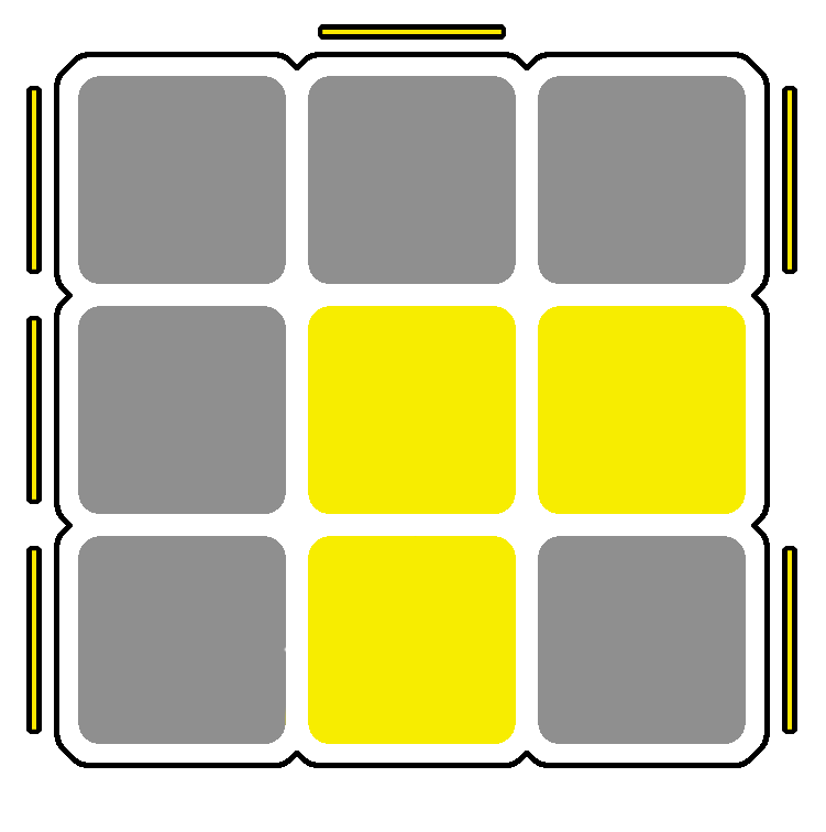 Cub 3x3x3 situació OLL