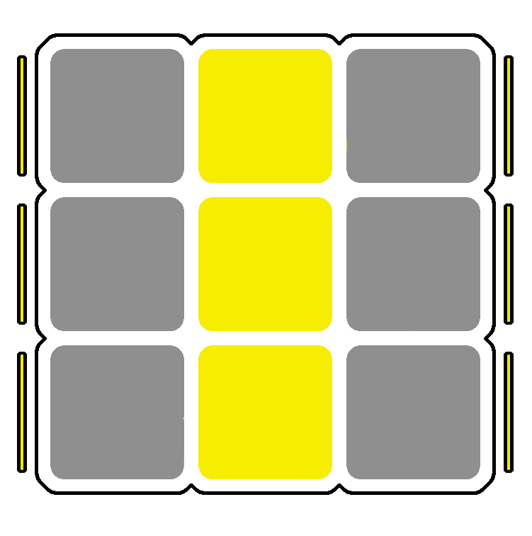 Cub 3x3x3 situació OLL